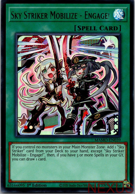 Sky Striker Mobilize - Engage! MAMO-EN039 Yu-Gi-Oh 1st Edition NM