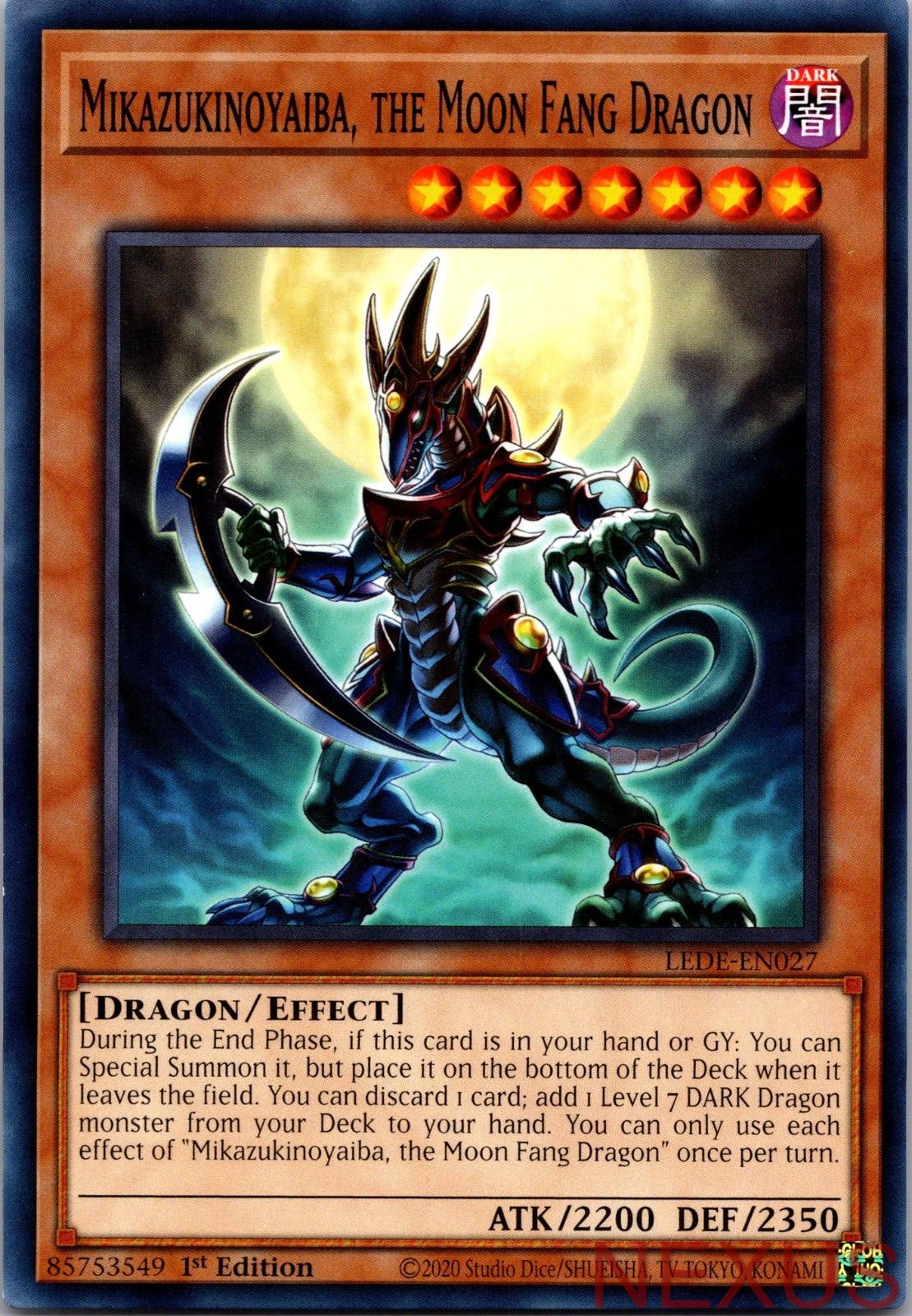 Mikazukinoyaiba, the Moon Fang Dragon LEDE-EN027 1st Edition NM