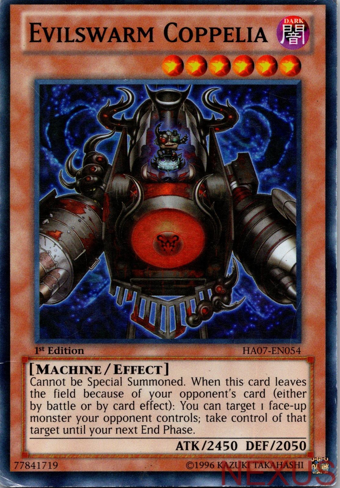 Evilswarm Coppelia HA07-EN054 Super Rare 1st Edition Lightly Played