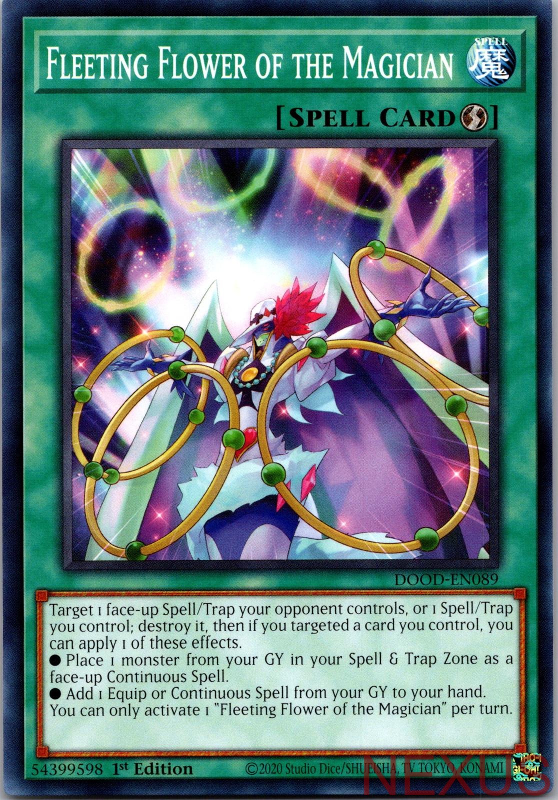 Fleeting Flower of the Magician DOOD-EN089 Common 1st Edition Near Mint