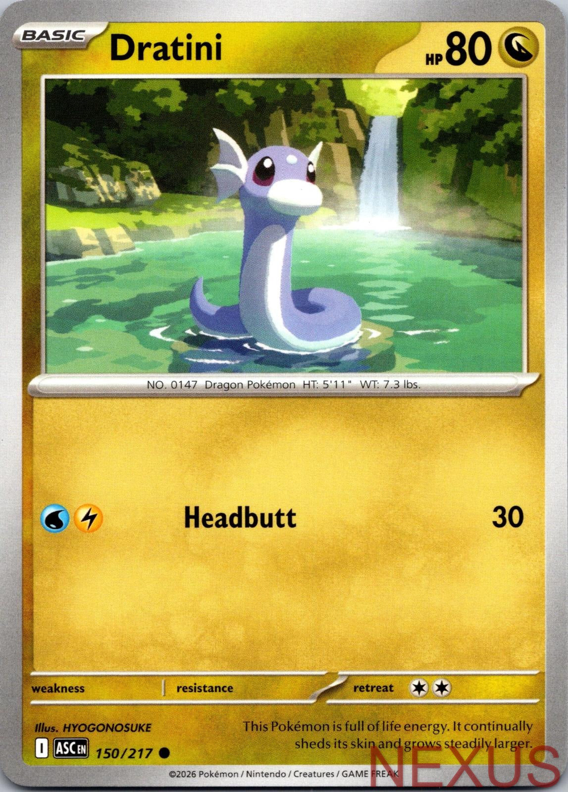 Dratini 150/217 Common Near Mint