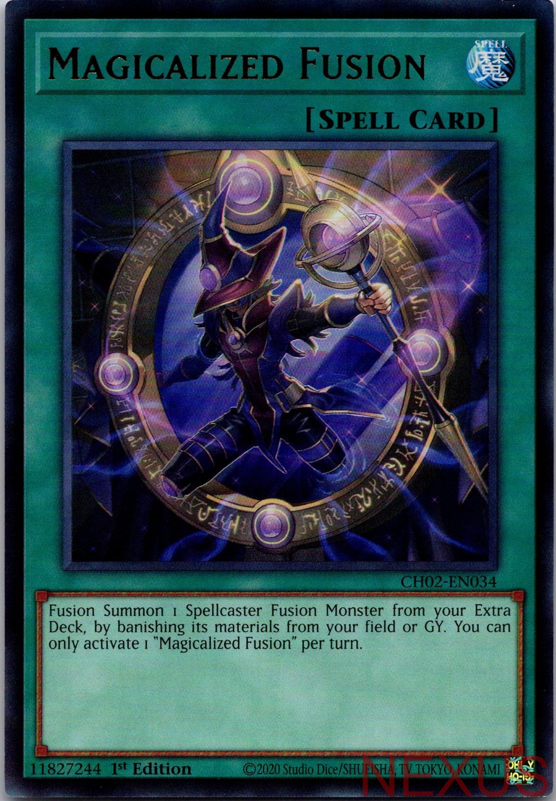 Magicalized Fusion CH02-EN034 Ultra Rare 1st Edition Near Mint