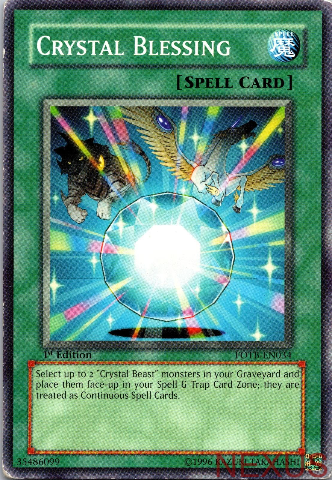 Crystal Blessing FOTB-EN034 Common 1st Edition Lightly Played