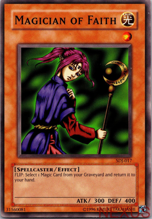 Magician of Faith SDJ-017 Common Starter Deck: Joey Yu-Gi-Oh Unlimited Near Mint