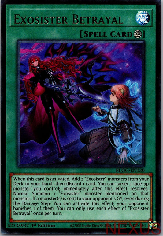 Exosister Betrayal (Starlight Rare) BLGG-EN130 1st Edition NM