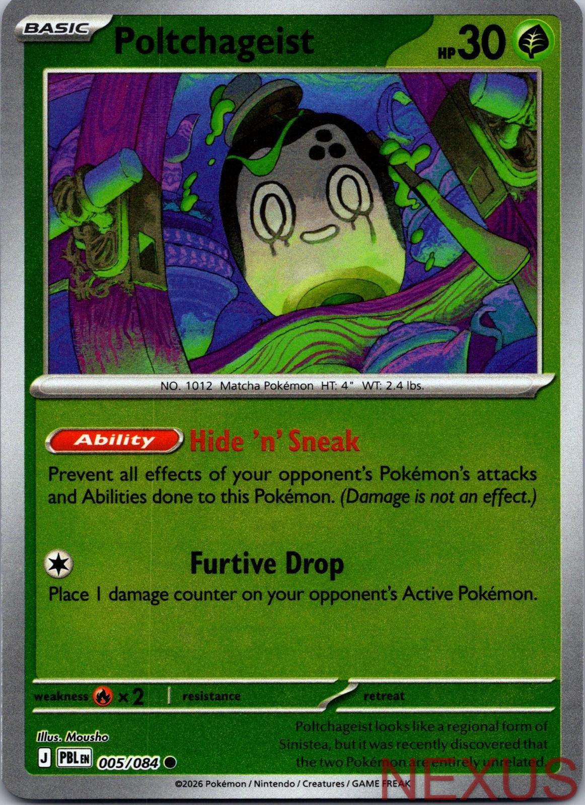 Poltchageist 005/084 Common Reverse Holo Near Mint