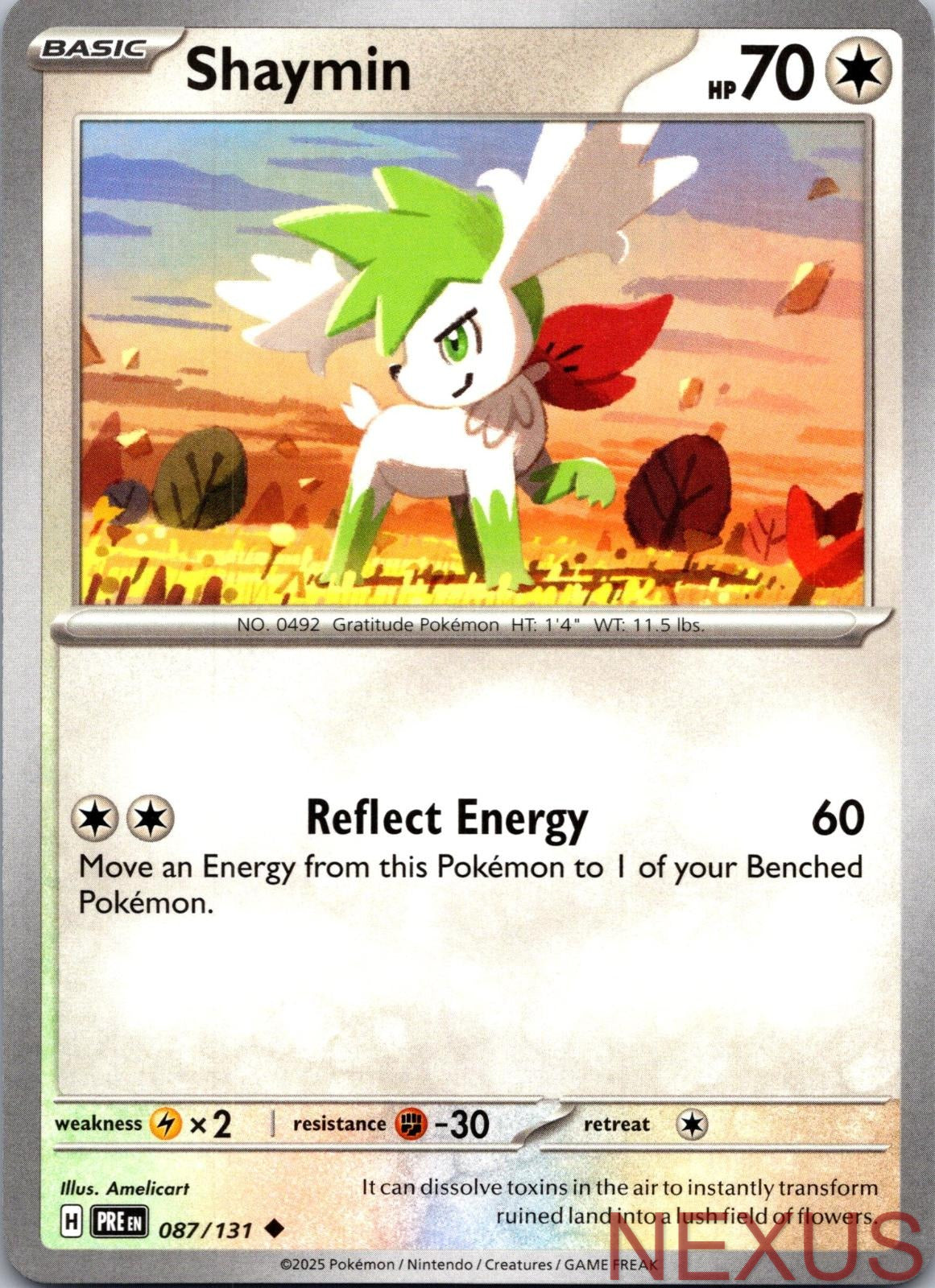 Shaymin 087/131 Uncommon Near Mint