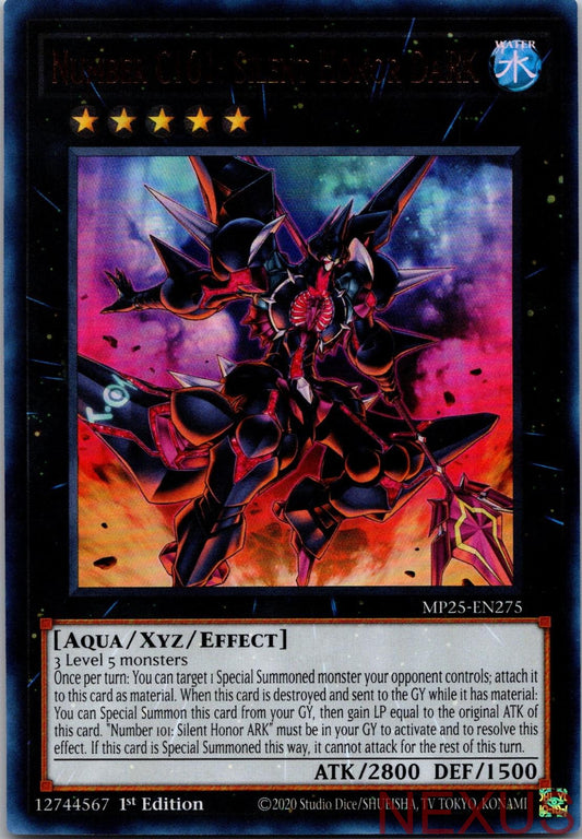 Number C101: Silent Honor DARK MP25-EN275 2025 Mega-Pack 1st Edition NM