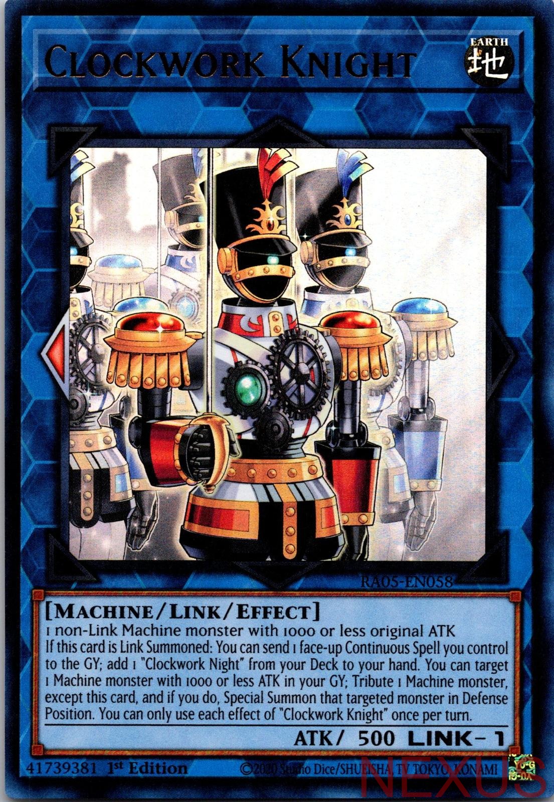 Clockwork Knight (Ultra Rare) RA05-EN058 Ultra Rare 1st Edition Near Mint