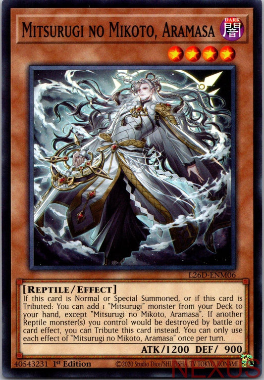 Mitsurugi no Mikoto, Aramasa L26D-ENM06 1st Edition NM
