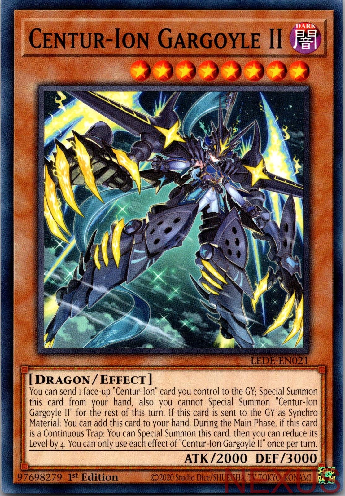 Centur-Ion Gargoyle II LEDE-EN021 Common 1st Edition Near Mint