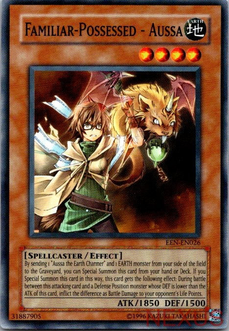 Familiar-Possessed - Aussa EEN-EN026 Elemental Energy Yu-Gi-Oh Unlimited NM