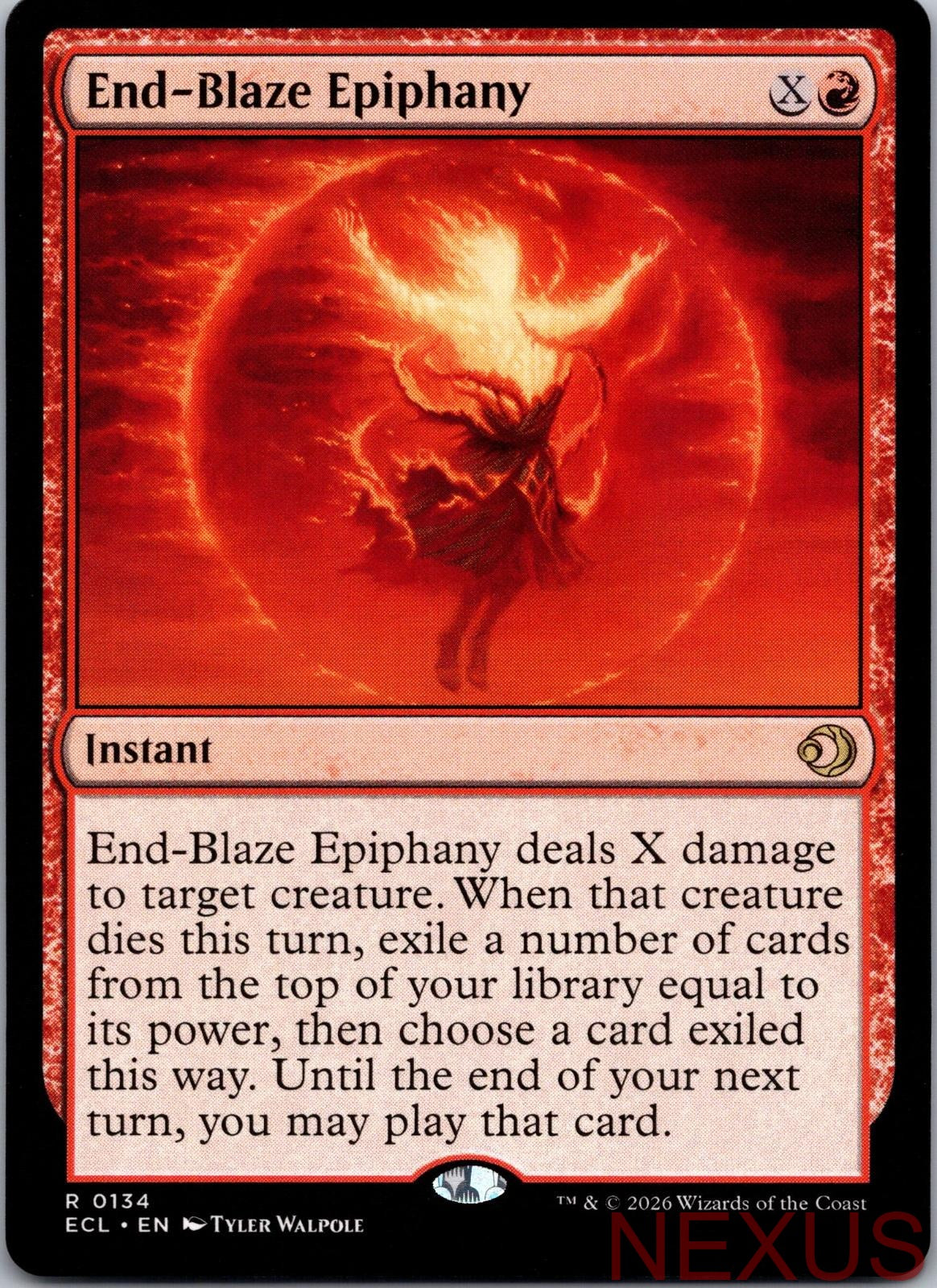 End-Blaze Epiphany 134 Rare Near Mint