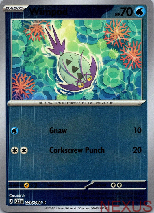 Wimpod 025/086 Common Reverse Holo Near Mint