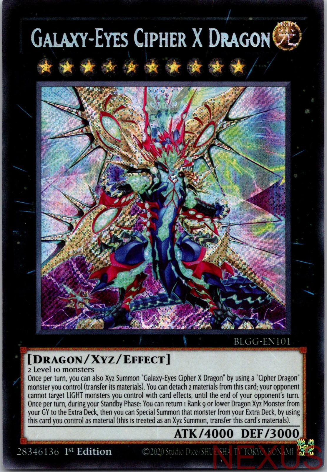 Galaxy-Eyes Cipher X Dragon BLGG-EN101 1st Edition NM