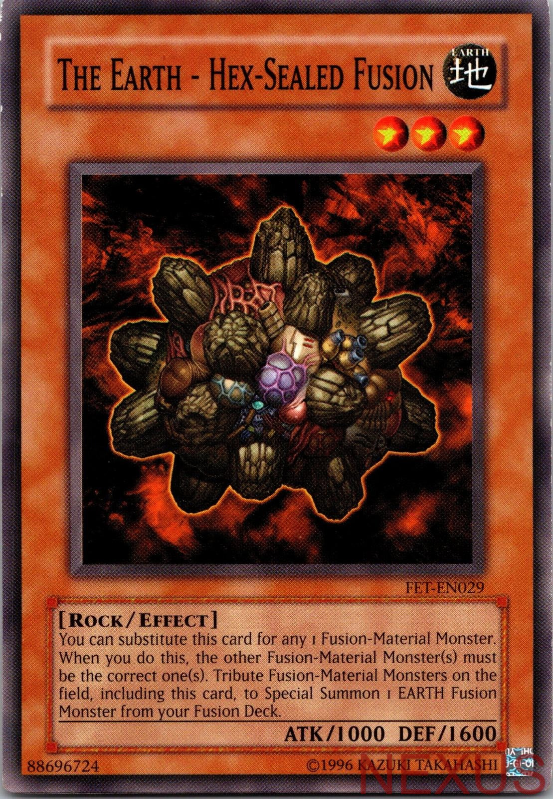 The Earth - Hex-Sealed Fusion FET-EN029 Common Flaming Eternity Unlimited NM