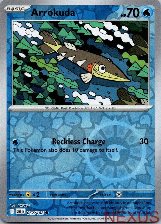 Arrokuda 062/182 Common Reverse Holo Near Mint
