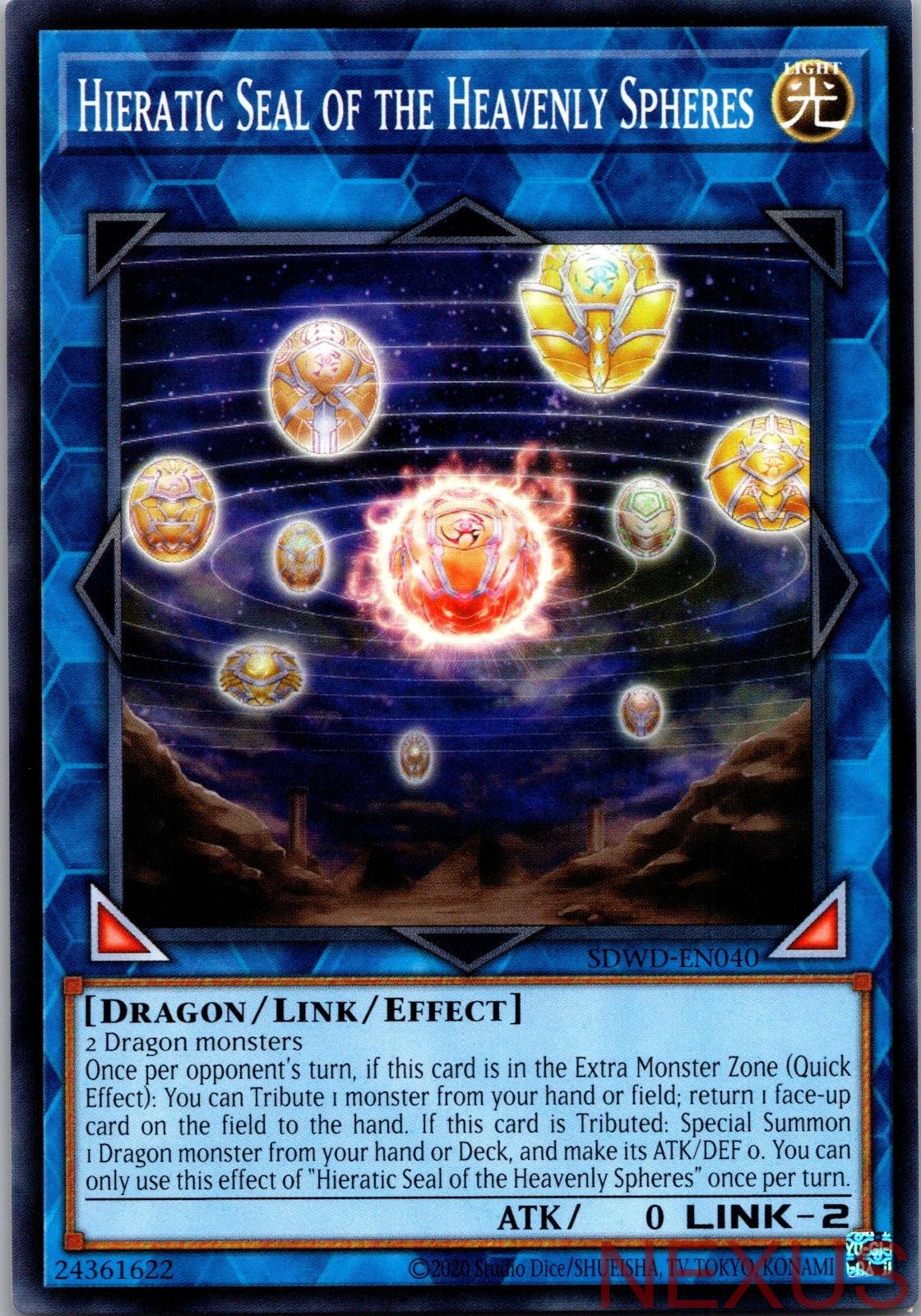 Hieratic Seal of the Heavenly Spheres SDWD-EN040 Common Unlimited Near Mint