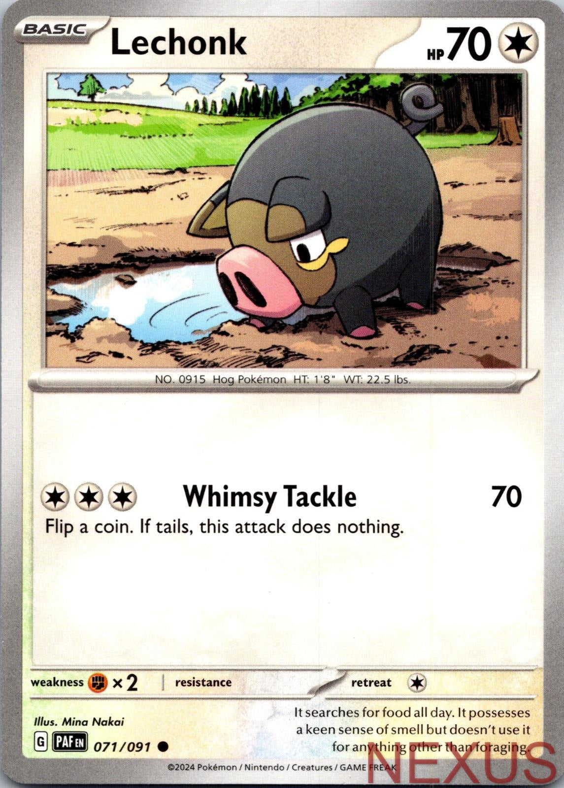 Lechonk 071/091 Common Near Mint