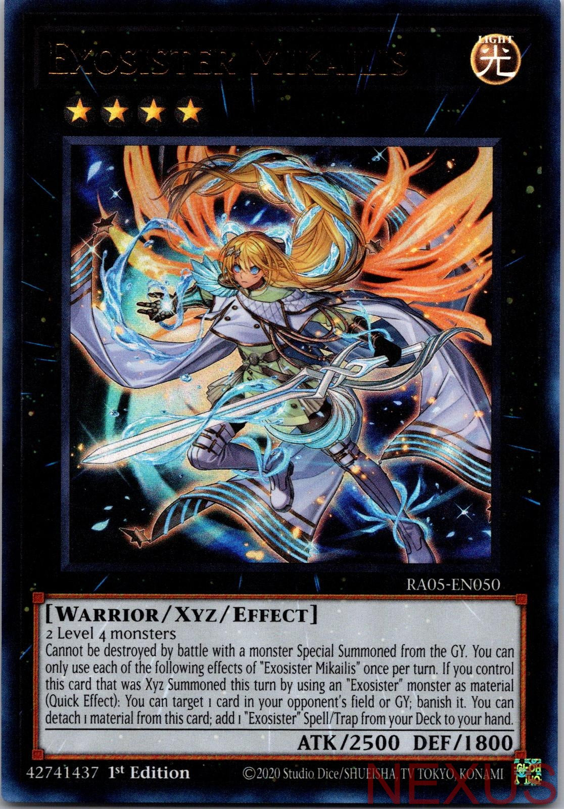 Exosister Mikailis (Ultra Rare) RA05-EN050 Ultra Rare 1st Edition Near Mint