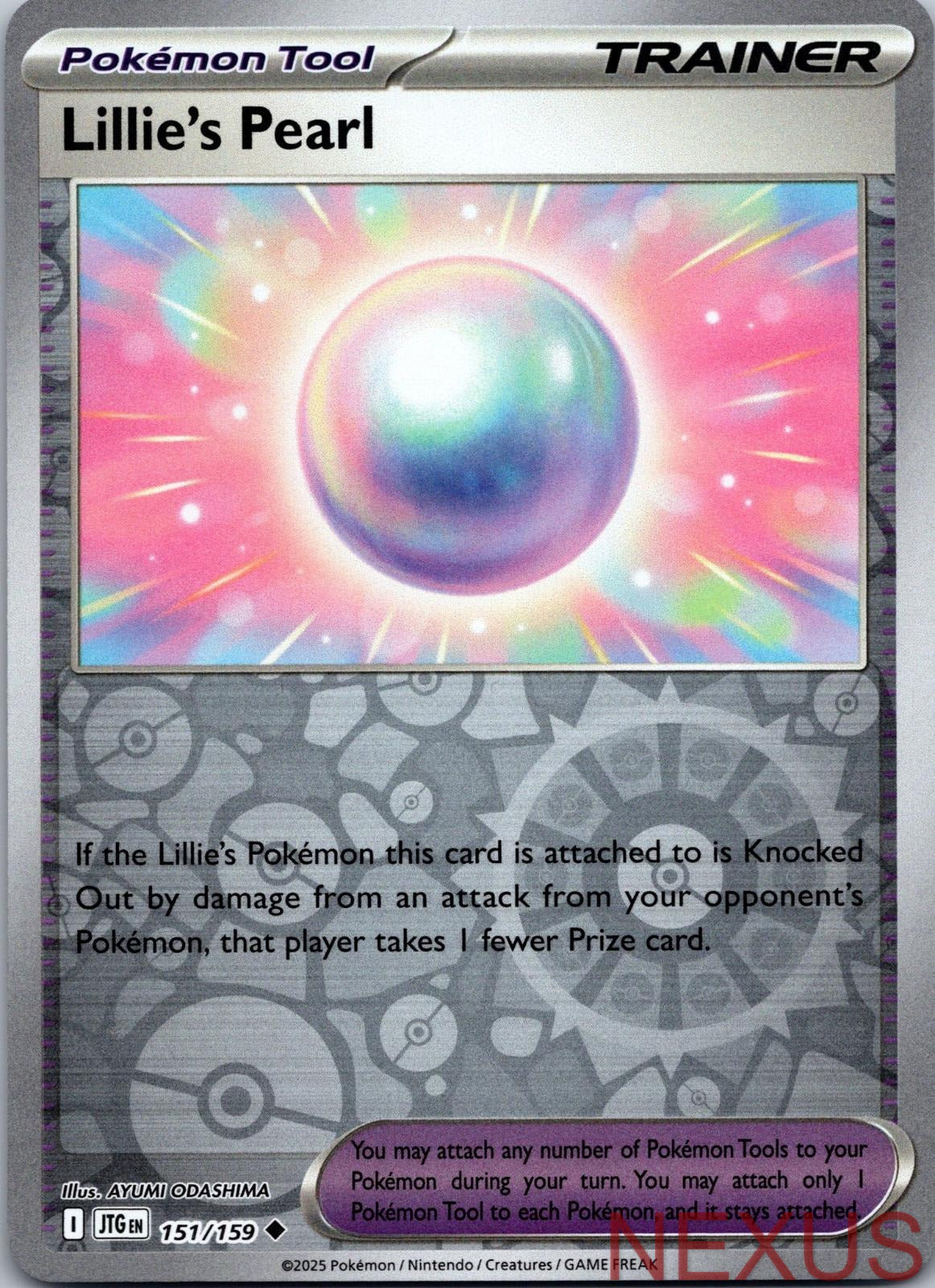 Lillie's Pearl 151/159 Uncommon Reverse Holo Near Mint