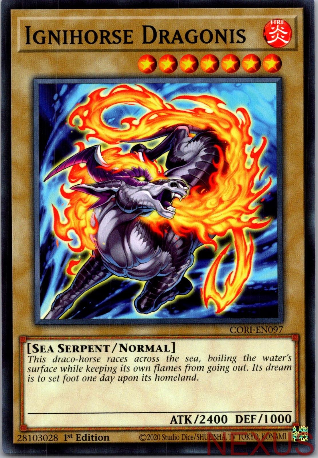 Ignihorse Dragonis CORI-EN097 Common / Short Print 1st Edition Near Mint