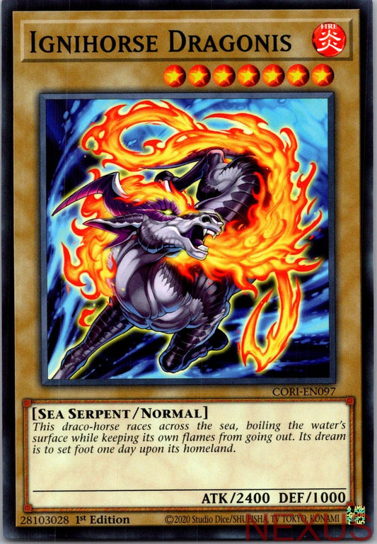 Ignihorse Dragonis CORI-EN097 Common / Short Print 1st Edition Near Mint