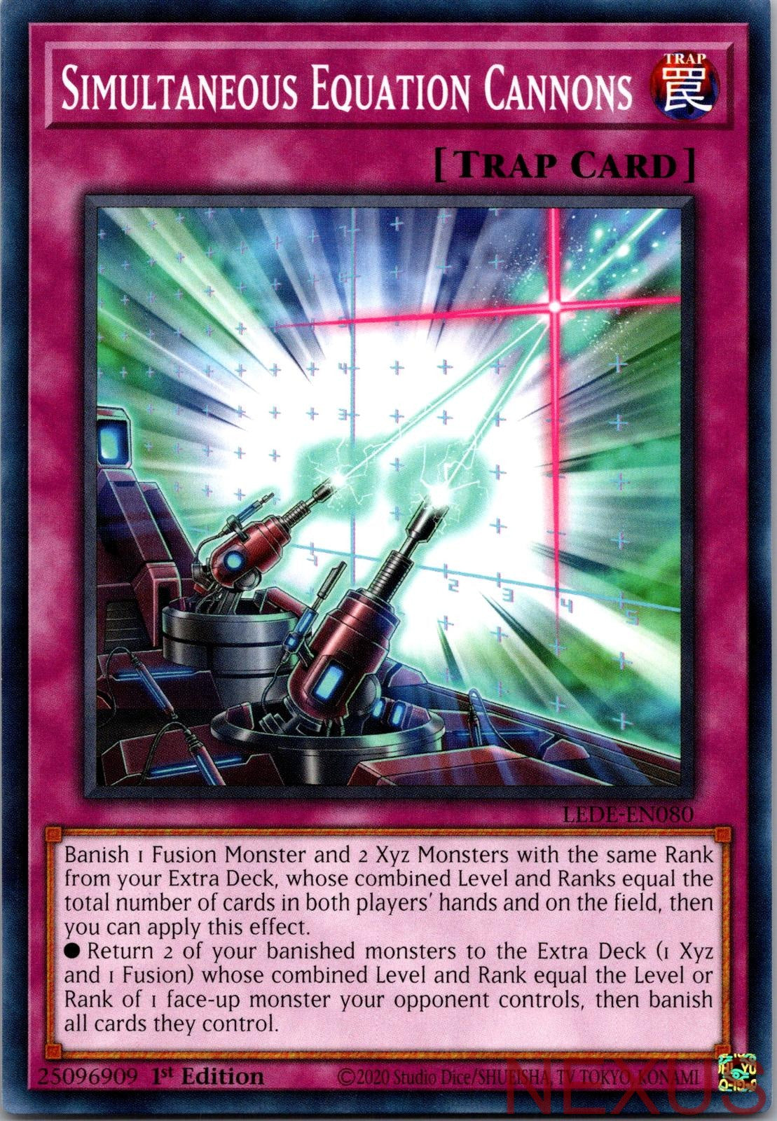 Simultaneous Equation Cannons LEDE-EN080 Common 1st Edition Near Mint
