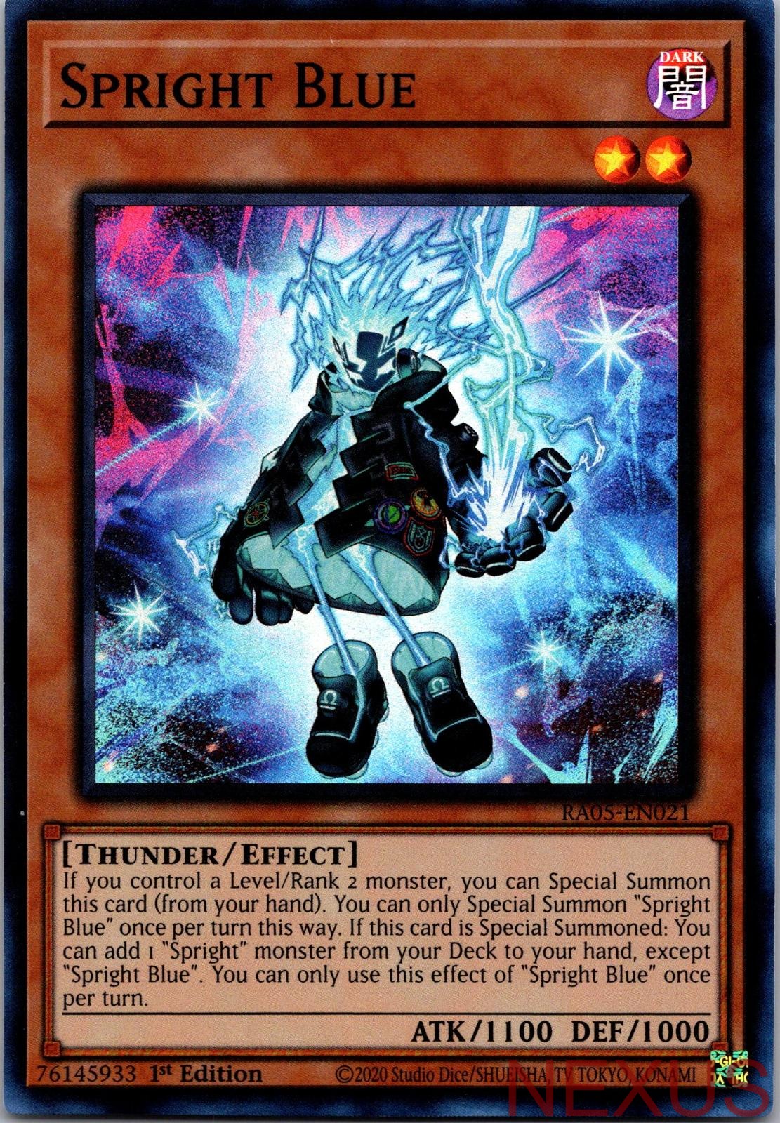 Spright Blue RA05-EN021 Super Rare 1st Edition Near Mint