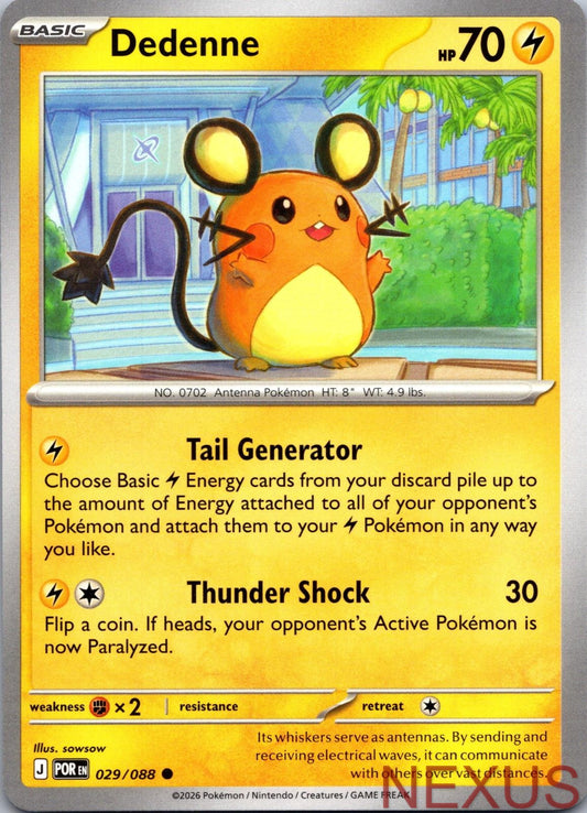 Dedenne 029/088 Common Near Mint