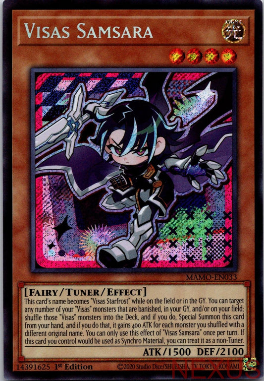 Visas Samsara (Secret Rare) MAMO-EN033 Yu-Gi-Oh 1st Edition NM