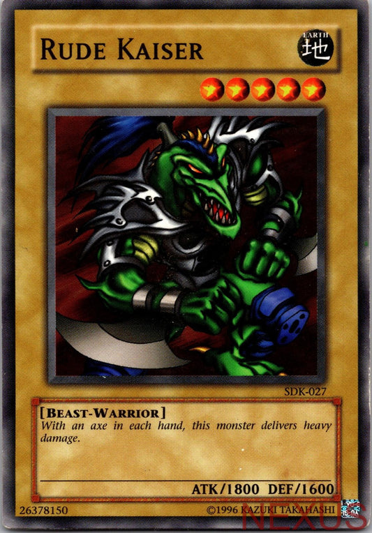 Rude Kaiser SDK-027 Common Starter Deck: Kaiba Unlimited Near Mint