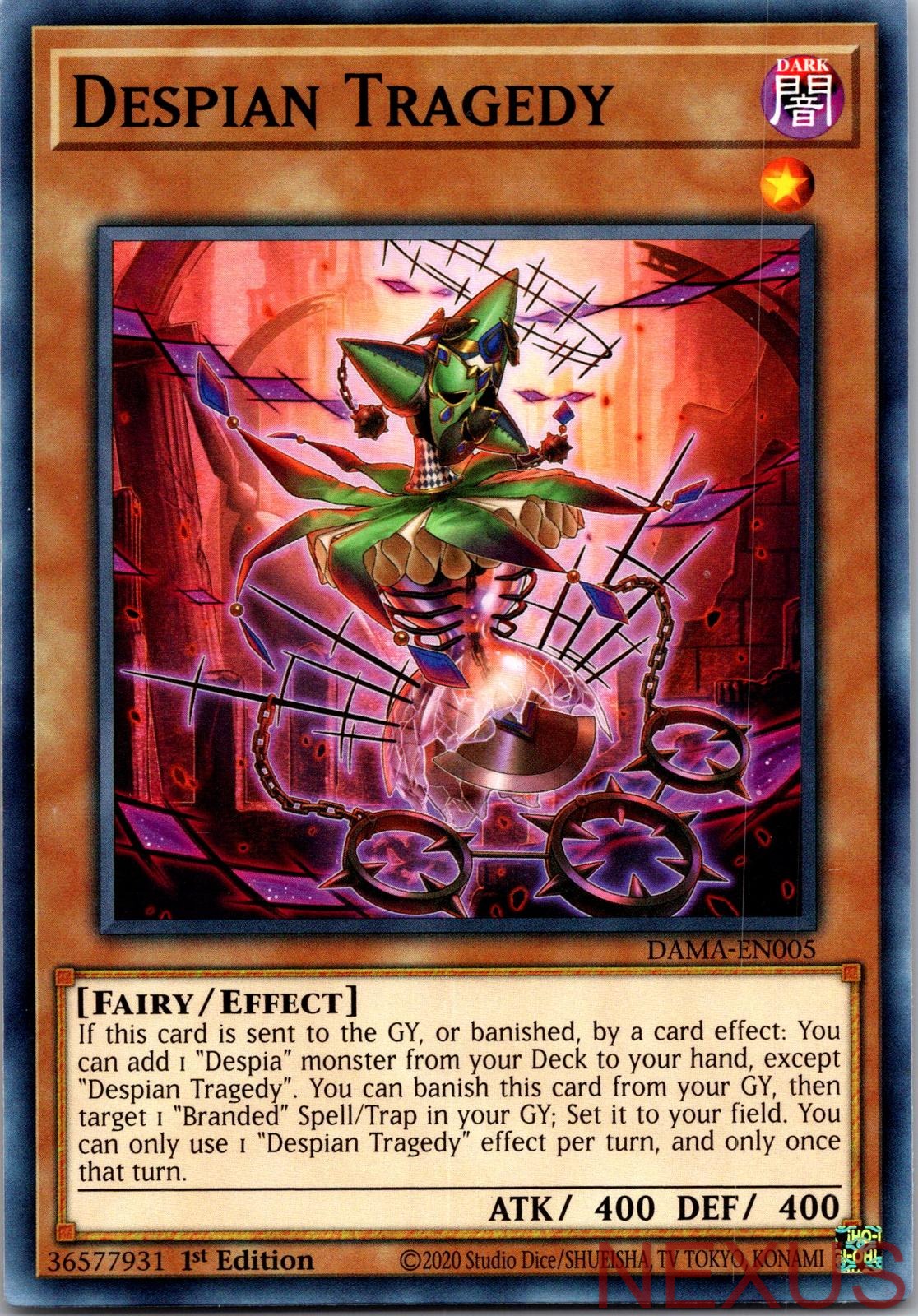 Despian Tragedy DAMA-EN005 Common 1st Edition Near Mint