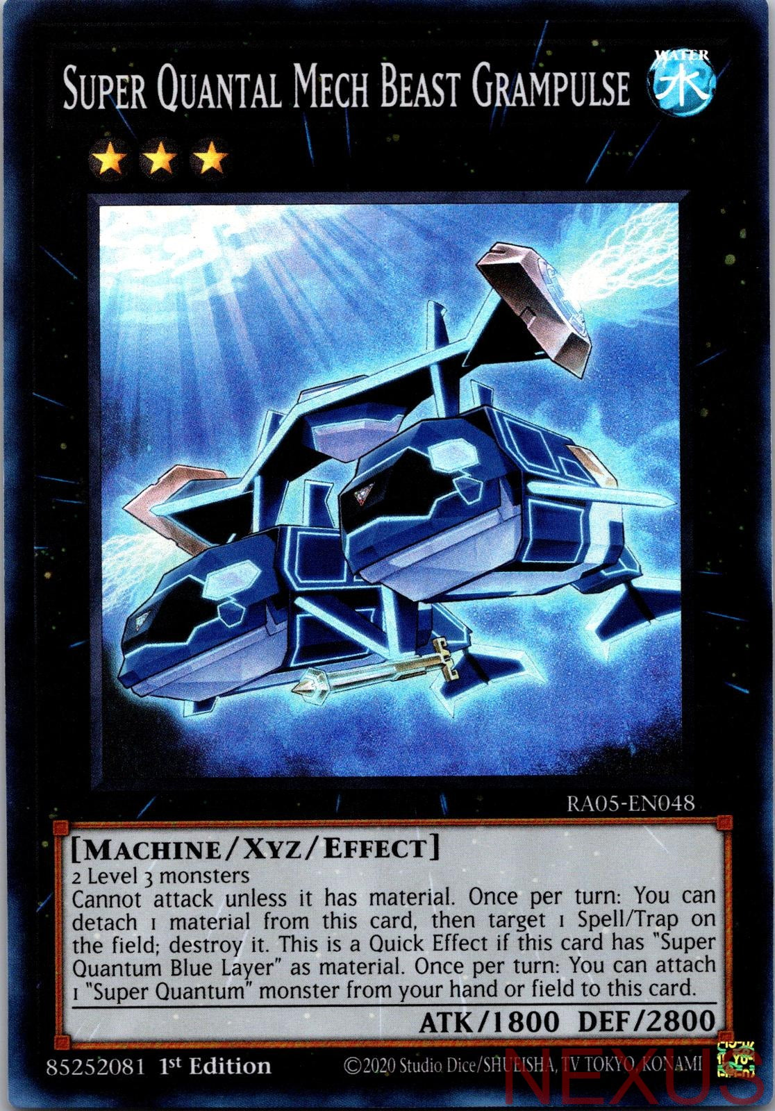Super Quantal Mech Beast Grampulse RA05-EN048 Super Rare 1st Edition Near Mint