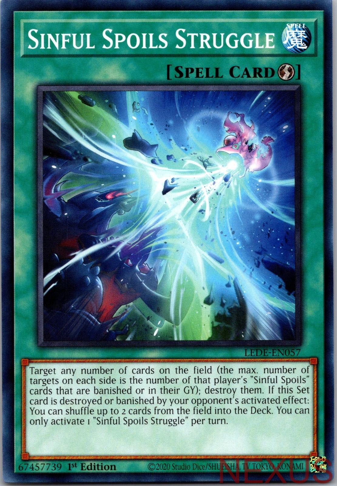 Sinful Spoils Struggle LEDE-EN057 Common Legacy of Destruction 1st Edition NM