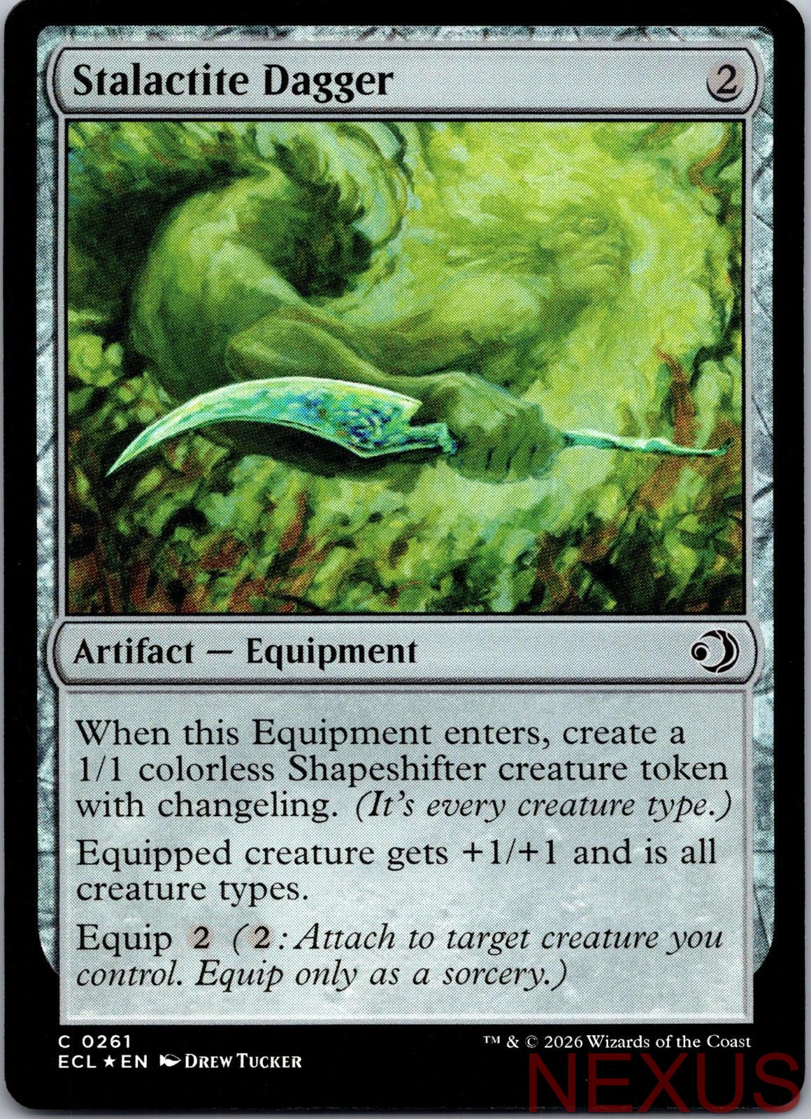 Stalactite Dagger 261 Common Foil Near Mint