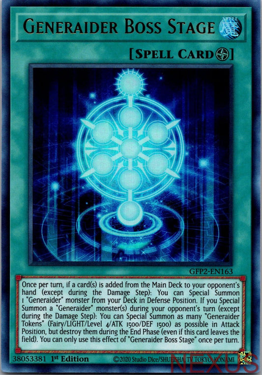 Generaider Boss Stage GFP2-EN163 Ultra Rare 1st Edition Near Mint