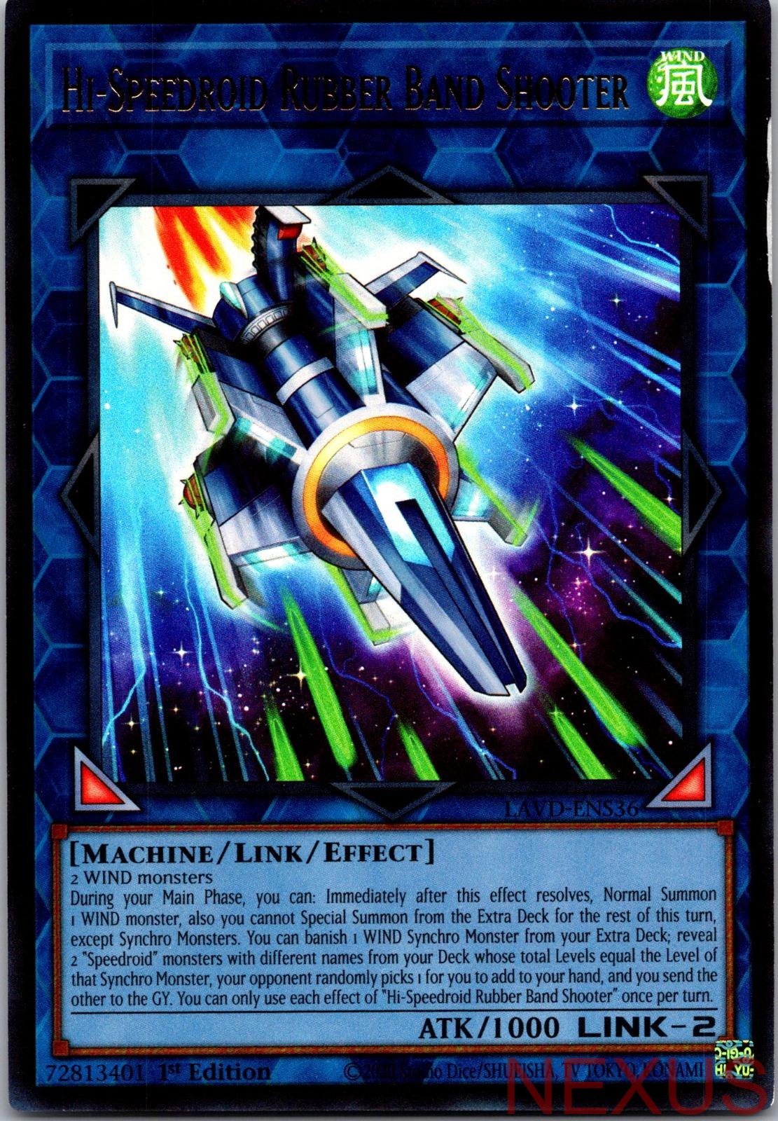 Hi-Speedroid Rubber Band Shooter (UR) LAVD-ENS36 1st Edition NM