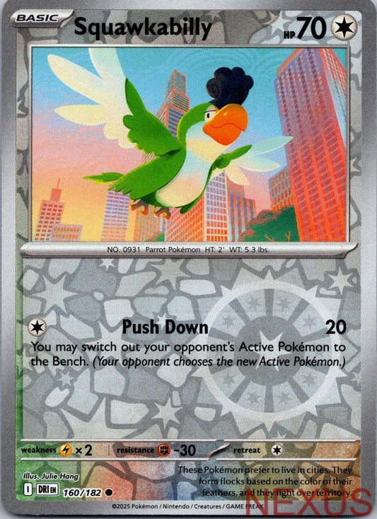 Squawkabilly 160/182 Common Reverse Holo Near Mint