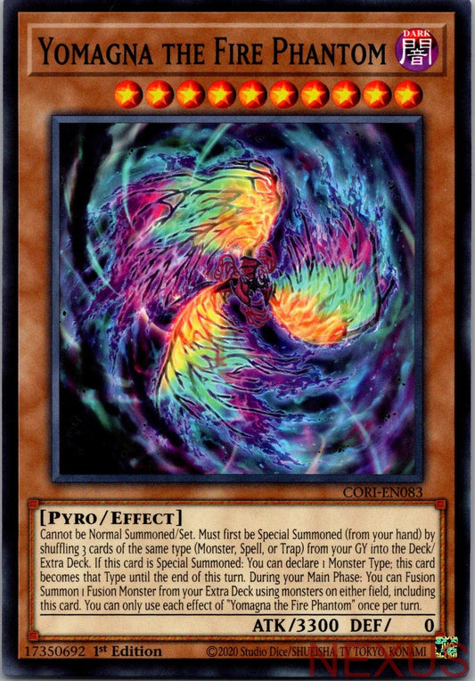 Yomagna the Fire Phantom CORI-EN083 Common / Short Print 1st Edition Near Mint