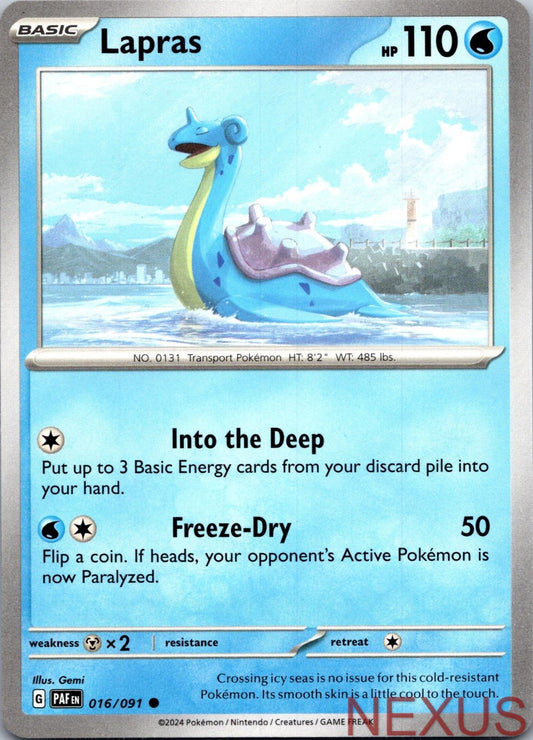 Lapras 016/091 Common Near Mint