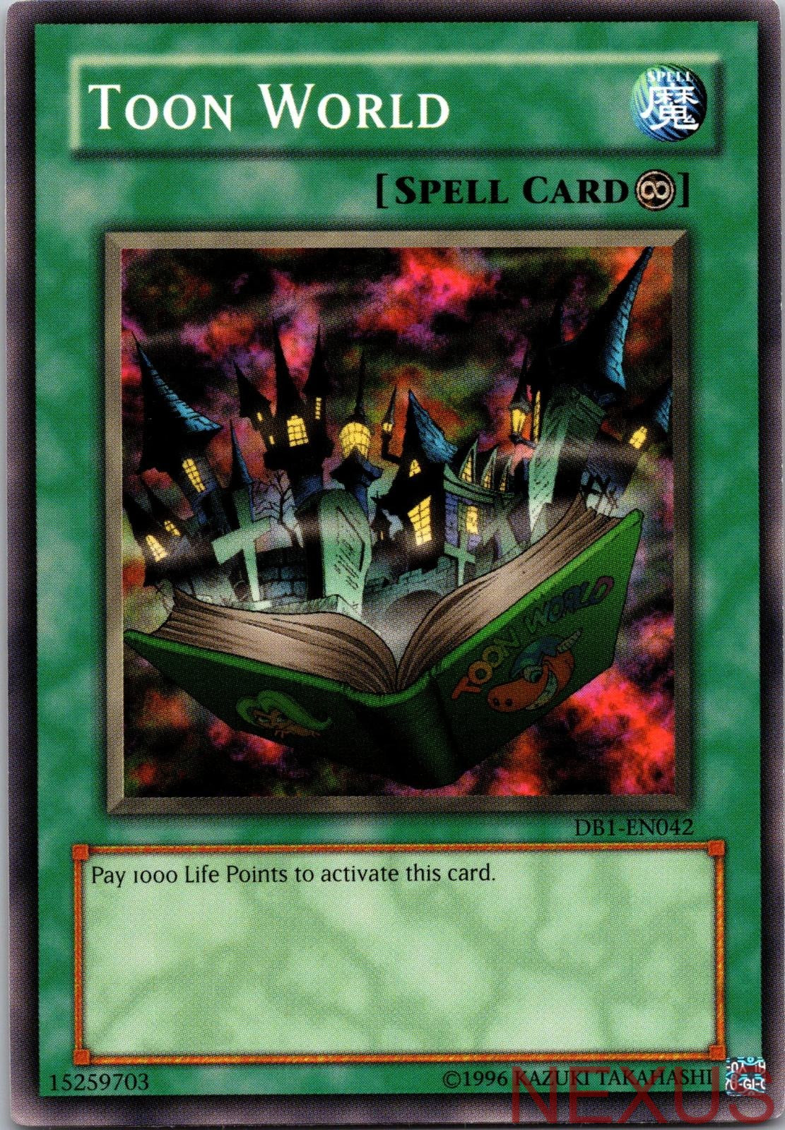 Toon World DB1-EN042 Common Dark Beginning 1 Unlimited Near Mint