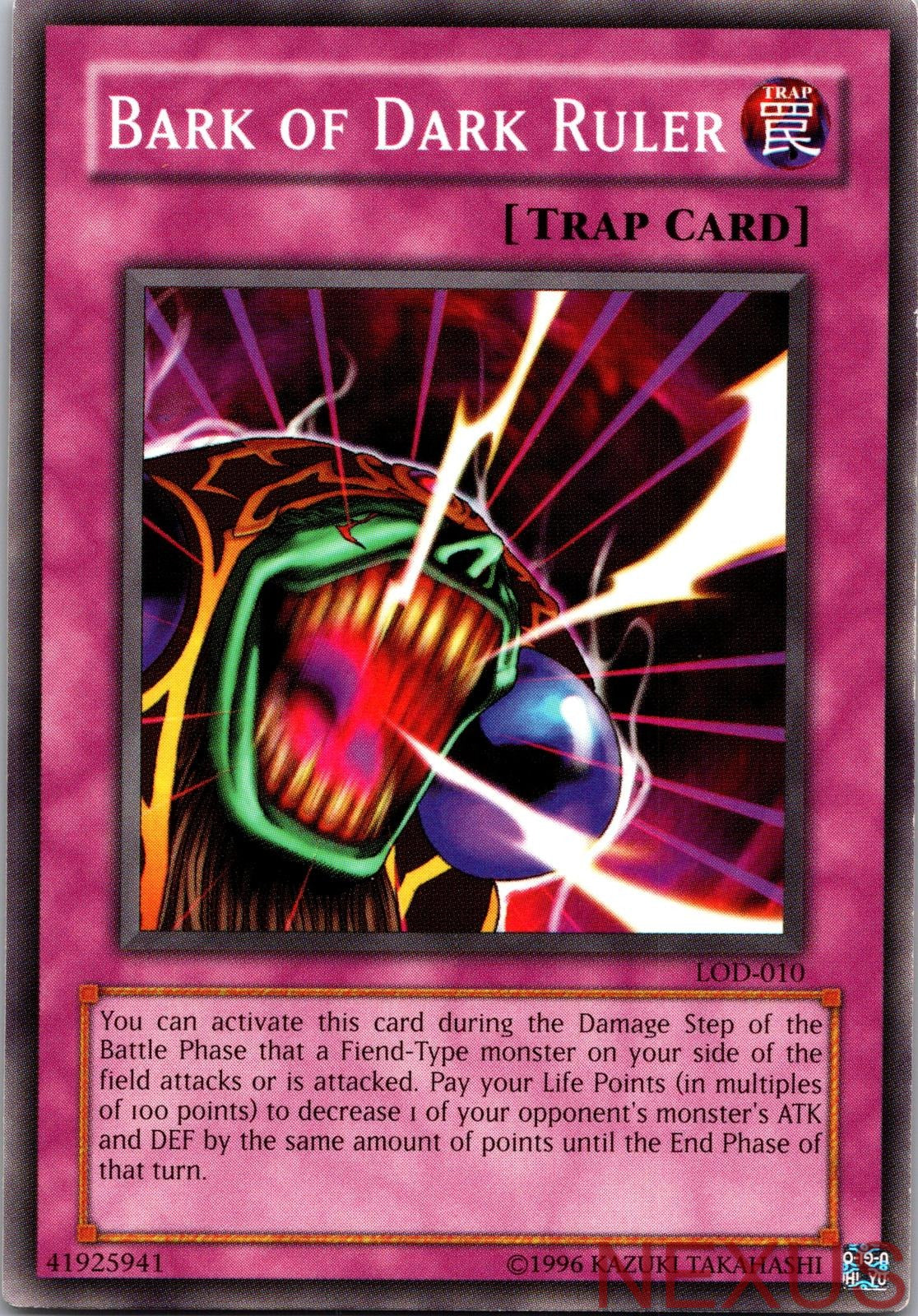 Bark of Dark Ruler LOD-010 Common Unlimited Lightly Played