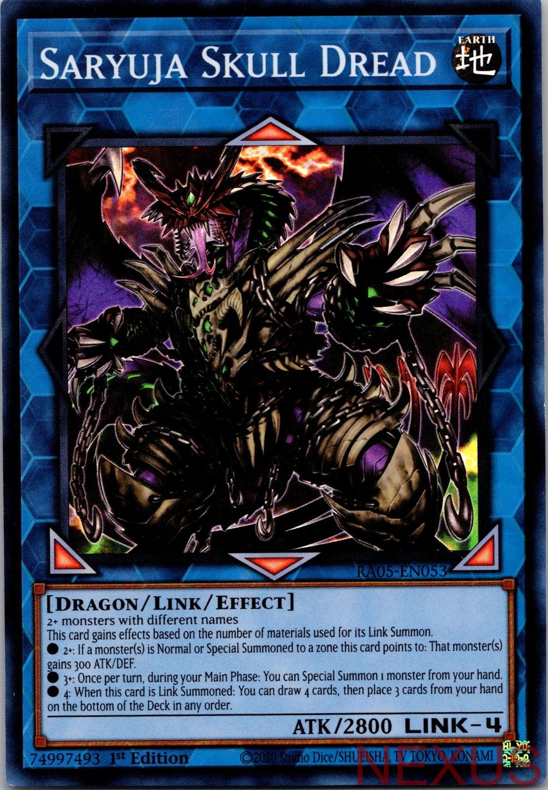 Saryuja Skull Dread RA05-EN053 Super Rare 1st Edition Near Mint
