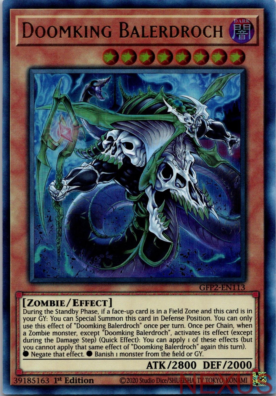 Doomking Balerdroch GFP2-EN113 Ultra Rare 1st Edition Near Mint