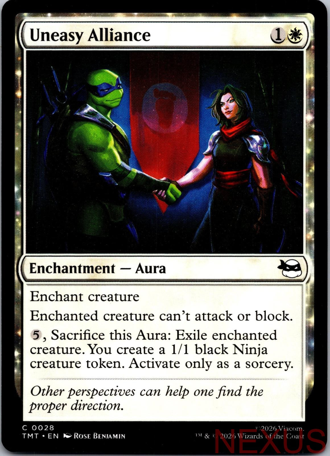 Uneasy Alliance 0028 Common Teenage Mutant Ninja Turtles Magic: The Gathering NM