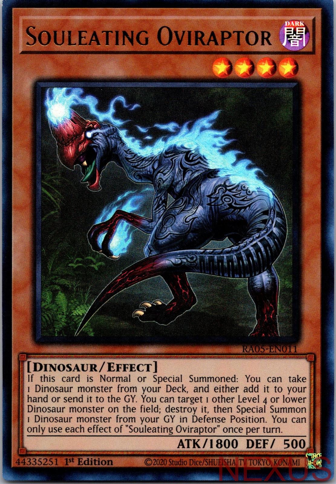 Souleating Oviraptor (Ultra Rare) RA05-EN011 Ultra Rare 1st Edition Near Mint