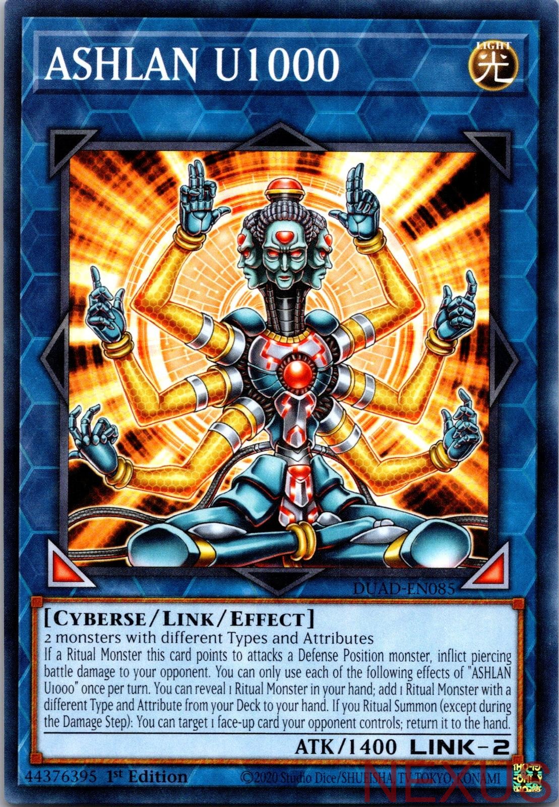 ASHLAN U1000 DUAD-EN085 Common Duelist's Advance 1st Edition Near Mint