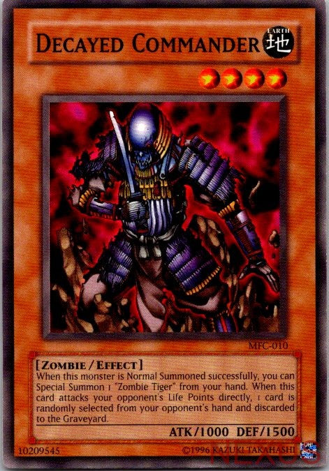 Decayed Commander MFC-010 Common Magician's Force Yu-Gi-Oh Unlimited Near Mint