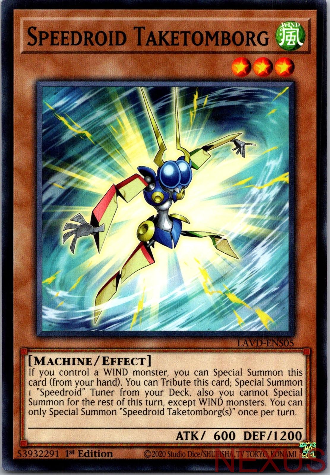 Speedroid Taketomborg LAVD-ENS05 Common / Short Print 1st Edition Near Mint